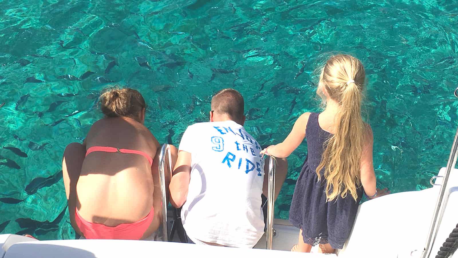 Catamaran charter Ibiza - happy family